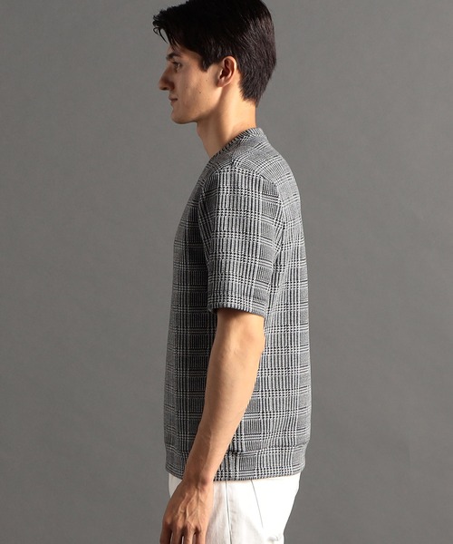 MONSIEUR NICOLE（ムッシュニコル）の「グレンチェックジャカード Tシャツ（Tシャツ/カットソー・メンズ・ブラック/ホワイト・X-LARGE/MEDIUM/LARGE）」の10枚目の写真
