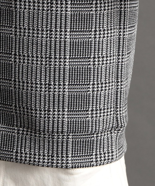 MONSIEUR NICOLE（ムッシュニコル）の「グレンチェックジャカード Tシャツ（Tシャツ/カットソー・メンズ・ブラック/ホワイト・X-LARGE/MEDIUM/LARGE）」の13枚目の写真
