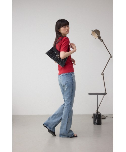 AZUL by moussy（アズールバイマウジー）の「スタッズフラップギャザーバッグ（ショルダーバッグ・レディース・ブラック/レッド・FREE）」の21枚目の写真