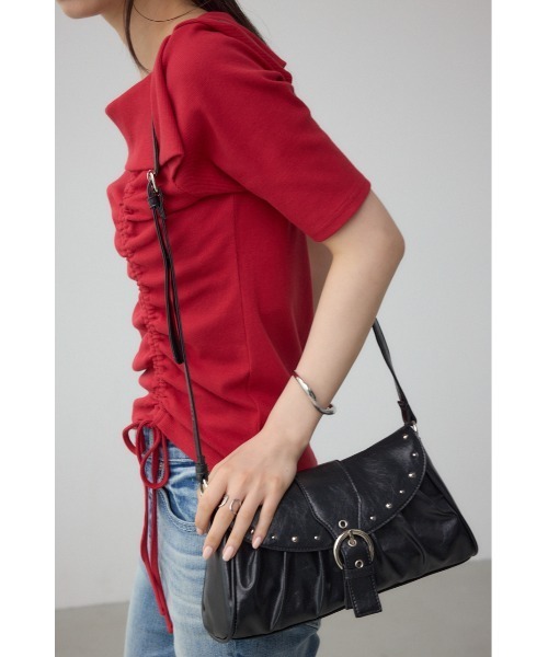 スタッズフラップギャザーバッグ（ショルダーバッグ）｜AZUL BY MOUSSY