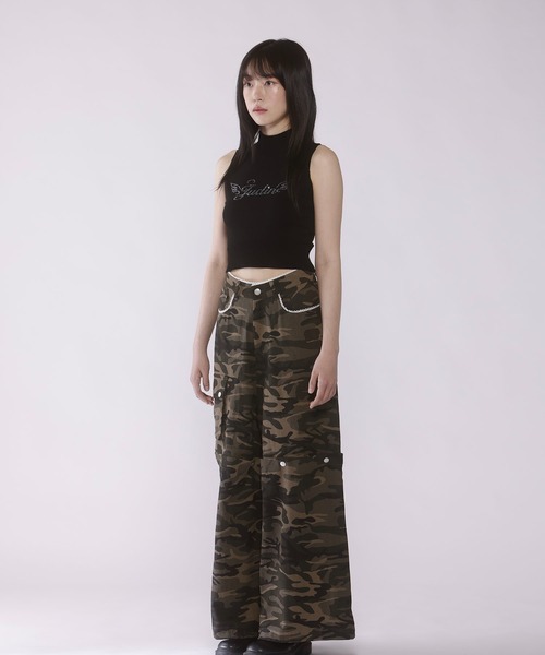 セール】Bijou sleeveless knit【JD】（タンクトップ）｜Judin