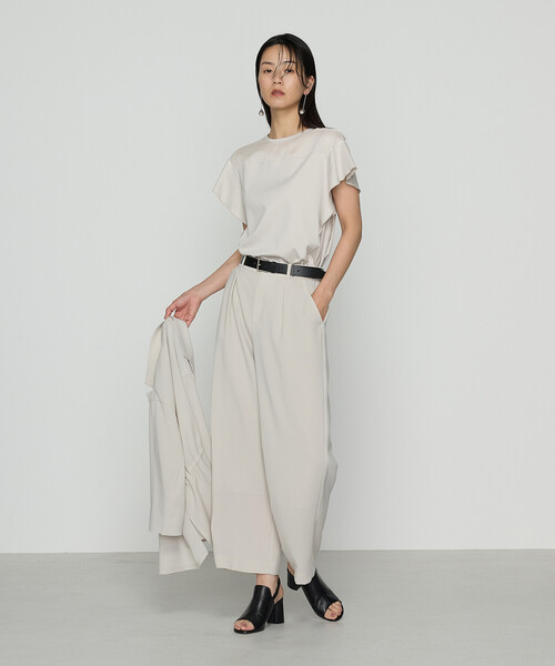 COMME CA（コムサ）の「【セットアップ対応】ストレッチカラミ パンツ（その他パンツ・レディース・グレー/グレイッシュベージュ/チャコール・11号/9号/7号）」の8枚目の写真