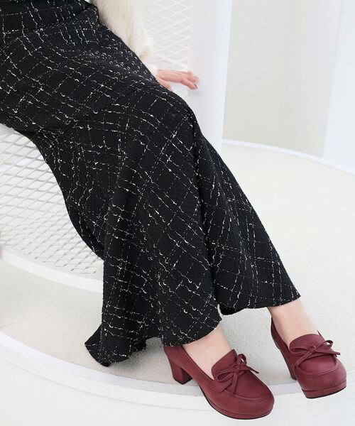 MAJESTIC LEGON(マジェスティックレゴン)の「リボンヒールローファー(ローファー・レディース・ブラック/ブラック系その他/ボルドー・SMALL/MEDIUM/LARGE/X-LARGE)」の14枚目の写真