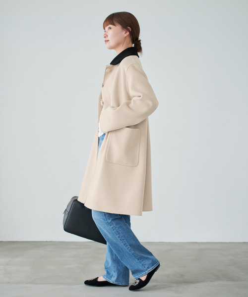 IENA(イエナ)の「Super160 3wayコート(その他アウター・レディース・ベージュ/ブラック・38/36)」の15枚目の写真