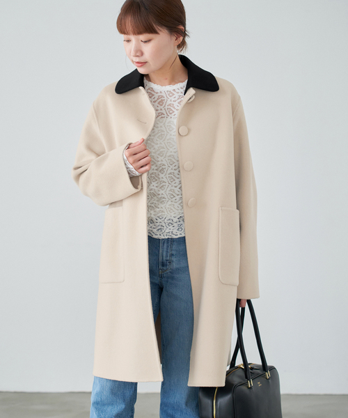 IENA(イエナ)の「Super160 3wayコート(その他アウター・レディース・ベージュ/ブラック・38/36)」の4枚目の写真