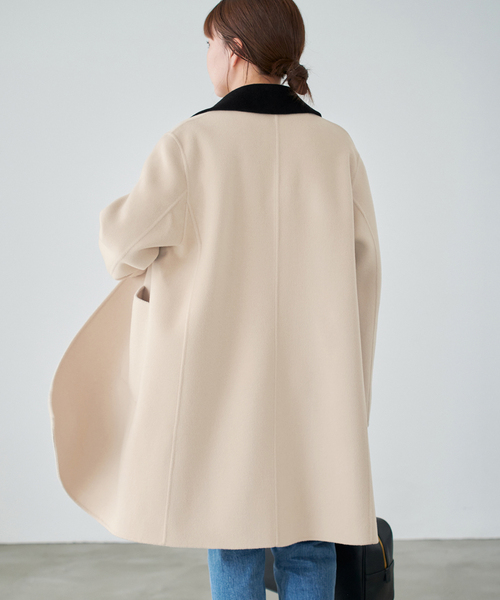 IENA(イエナ)の「Super160 3wayコート(その他アウター・レディース・ベージュ/ブラック・38/36)」の6枚目の写真
