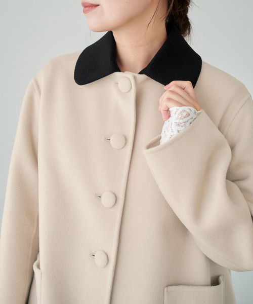 IENA(イエナ)の「Super160 3wayコート(その他アウター・レディース・ベージュ/ブラック・38/36)」の7枚目の写真