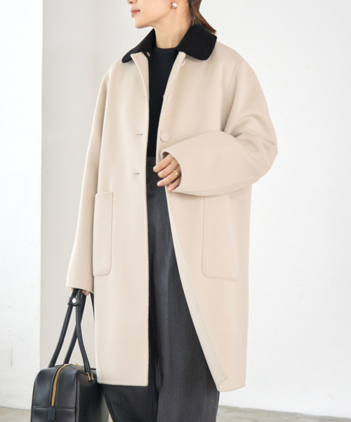 美品　IENA イエナ　アイボリー　コート　レディース IENA - IENA MANTECO オーバーチェスターコート グレーB 34
