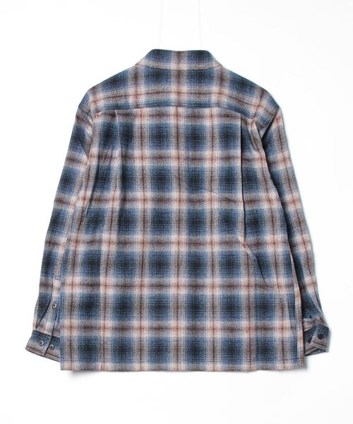 APPLEBUM(アップルバム)の「Melange Check Nel Shirt(シャツ/ブラウス・メンズ・ブルー系その他・MEDIUM/LARGE/X-LARGE/XX-LARGE)」の3枚目の写真