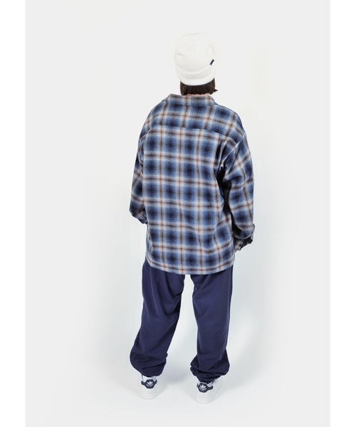 APPLEBUM(アップルバム)の「Melange Check Nel Shirt(シャツ/ブラウス・メンズ・ブルー系その他・MEDIUM/LARGE/X-LARGE/XX-LARGE)」の5枚目の写真