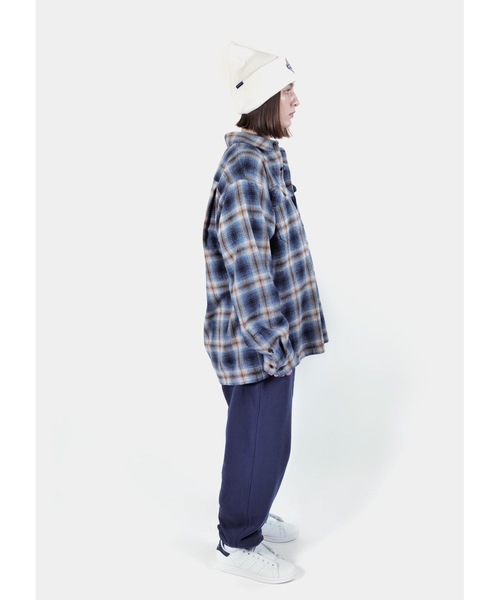 APPLEBUM(アップルバム)の「Melange Check Nel Shirt(シャツ/ブラウス・メンズ・ブルー系その他・MEDIUM/LARGE/X-LARGE/XX-LARGE)」の6枚目の写真
