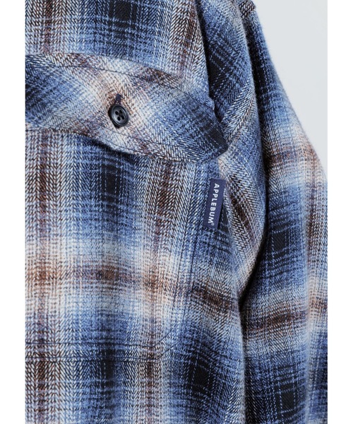 APPLEBUM(アップルバム)の「Melange Check Nel Shirt(シャツ/ブラウス・メンズ・ブルー系その他・MEDIUM/LARGE/X-LARGE/XX-LARGE)」の2枚目の写真