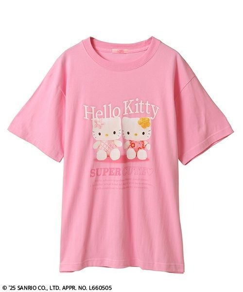 Candy Stripper（キャンディストリッパー）の「【HELLO KITTY】SUPER CUTE Tシャツ（Tシャツ/カットソー・レディース・オフホワイト/ピンク/ブラック・FREE）」の3枚目の写真