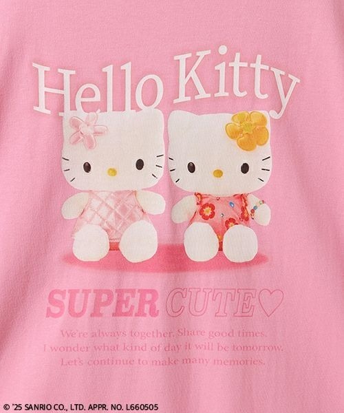 Candy Stripper（キャンディストリッパー）の「【HELLO KITTY】SUPER CUTE Tシャツ（Tシャツ/カットソー・レディース・オフホワイト/ピンク/ブラック・FREE）」の8枚目の写真