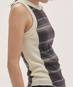 セール】Jacquard Border Tanktop（タンクトップ）｜TODAYFUL