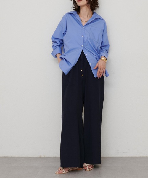 LARUTA(ラルータ)の「【LARUTA】タンブラーブッチャーワイドパンツ(スラックス・レディース・ダークブラウン/グレー/ネイビー/ライトグレー・MEDIUM)」の21枚目の写真