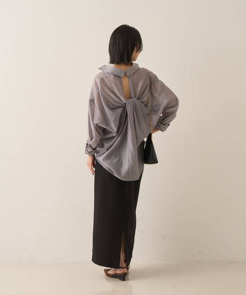 新色登場】バックツイストシャツ（シャツ/ブラウス）｜Rouge vif