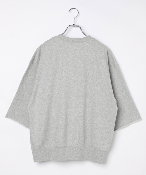 LEPSIM（レプシィム）の「ミニ裏毛6分袖プリントT　582425（Tシャツ/カットソー・レディース・ダークブラウン/グレー/アイボリー・FREE）」の4枚目の写真