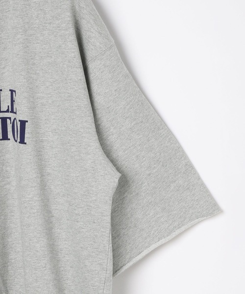 LEPSIM（レプシィム）の「ミニ裏毛6分袖プリントT　582425（Tシャツ/カットソー・レディース・ダークブラウン/グレー/アイボリー・FREE）」の6枚目の写真