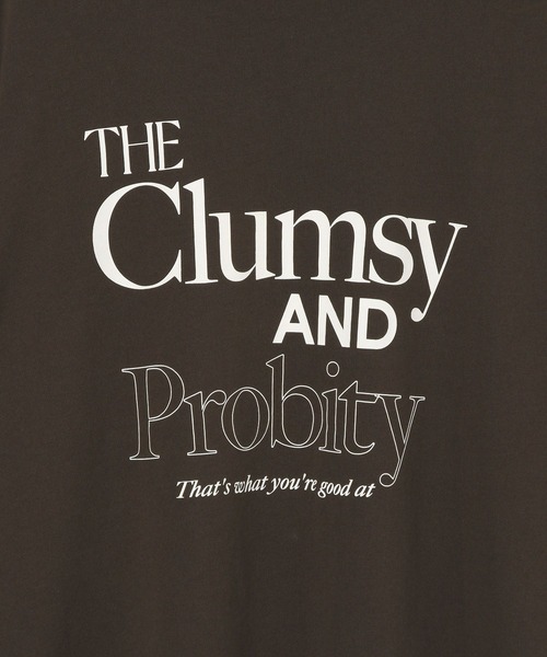 LEPSIM（レプシィム）の「ミニ裏毛6分袖プリントT　582425（Tシャツ/カットソー・レディース・ダークブラウン/グレー/アイボリー・FREE）」の17枚目の写真