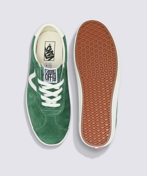 VANS（バンズ）の「スポーツロー ピッグスエード（スニーカー・メンズ・グリーン・12/11.5/11/5.5/5/4.5/4/10.5/10/9.5/9/8.5/8/7.5/7/6.5/6）」の3枚目の写真