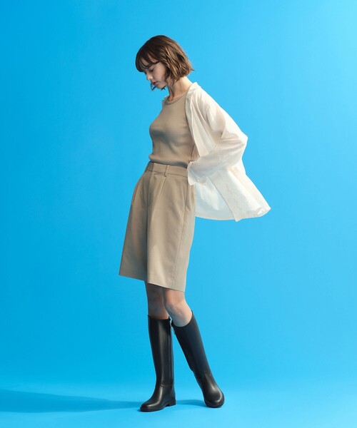 MACKINTOSH PHILOSOPHY(マッキントッシュ フィロソフィー)の「シアーガーゼライトジャケット(テーラードジャケット・レディース・オフホワイト/ブラック・36/38)」の3枚目の写真