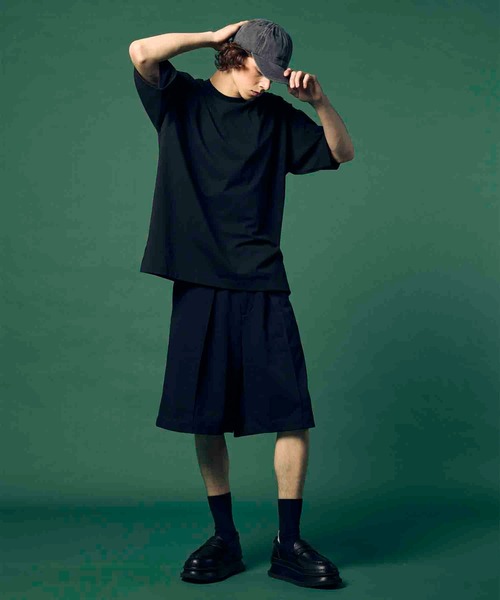 MAISON SPECIAL（メゾンスペシャル）の「《UNISEX》ECIL Prime-Over Crew Neck T-Shirt/ECILプライムオーバークルーネックTシャツ【MAISON SPECIAL/メゾンスペシャル】（Tシャツ/カットソー・メンズ・ホワイト/ブラック/チャコールグレー/ピンク/グリーン/ライム・0/2/1）」の13枚目の写真