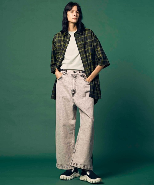 MAISON SPECIAL（メゾンスペシャル）の「《UNISEX》ECIL Prime-Over Crew Neck T-Shirt/ECILプライムオーバークルーネックTシャツ【MAISON SPECIAL/メゾンスペシャル】（Tシャツ/カットソー・メンズ・ホワイト/ブラック/チャコールグレー/ピンク/グリーン/ライム・0/2/1）」の14枚目の写真