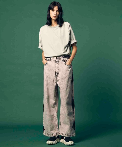 MAISON SPECIAL（メゾンスペシャル）の「《UNISEX》ECIL Prime-Over Crew Neck T-Shirt/ECILプライムオーバークルーネックTシャツ【MAISON SPECIAL/メゾンスペシャル】（Tシャツ/カットソー・メンズ・ホワイト/ブラック/チャコールグレー/ピンク/グリーン/ライム・0/2/1）」の15枚目の写真