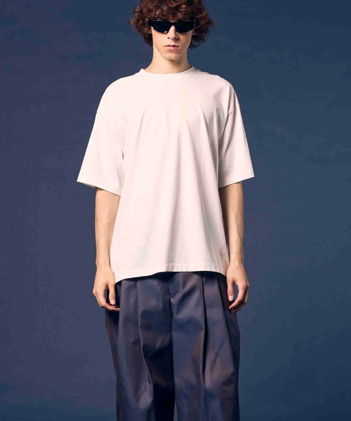 MAISON SPECIAL（メゾンスペシャル）の「《UNISEX》ECIL Prime-Over Crew Neck T-Shirt/ECILプライムオーバークルーネックTシャツ【MAISON SPECIAL/メゾンスペシャル】（Tシャツ/カットソー・メンズ・ホワイト/ブラック/チャコールグレー/ピンク/グリーン/ライム・0/2/1）」の16枚目の写真