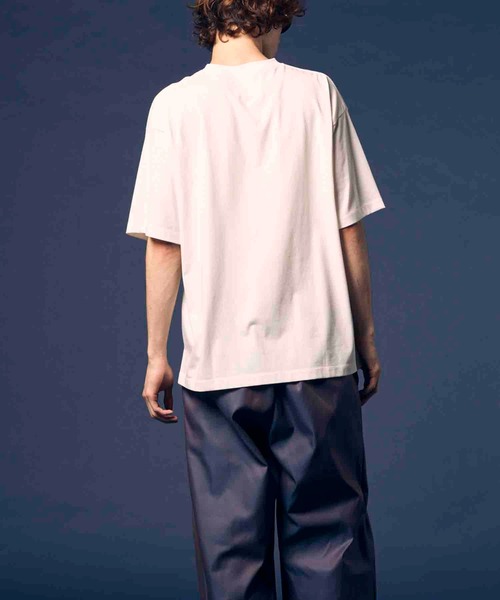 MAISON SPECIAL（メゾンスペシャル）の「《UNISEX》ECIL Prime-Over Crew Neck T-Shirt/ECILプライムオーバークルーネックTシャツ【MAISON SPECIAL/メゾンスペシャル】（Tシャツ/カットソー・メンズ・ホワイト/ブラック/チャコールグレー/ピンク/グリーン/ライム・0/2/1）」の18枚目の写真
