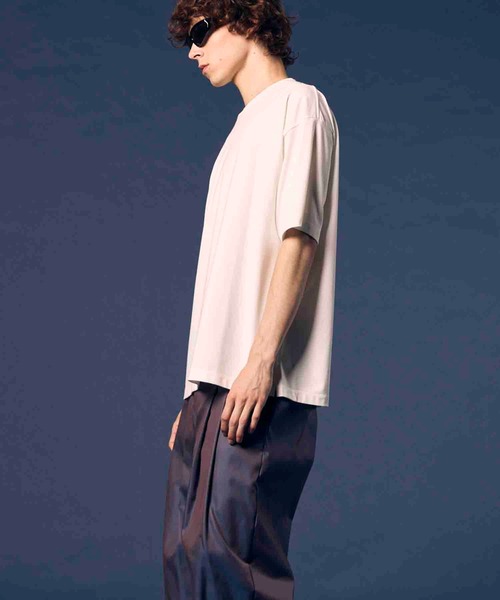 MAISON SPECIAL（メゾンスペシャル）の「《UNISEX》ECIL Prime-Over Crew Neck T-Shirt/ECILプライムオーバークルーネックTシャツ【MAISON SPECIAL/メゾンスペシャル】（Tシャツ/カットソー・メンズ・ホワイト/ブラック/チャコールグレー/ピンク/グリーン/ライム・0/2/1）」の17枚目の写真