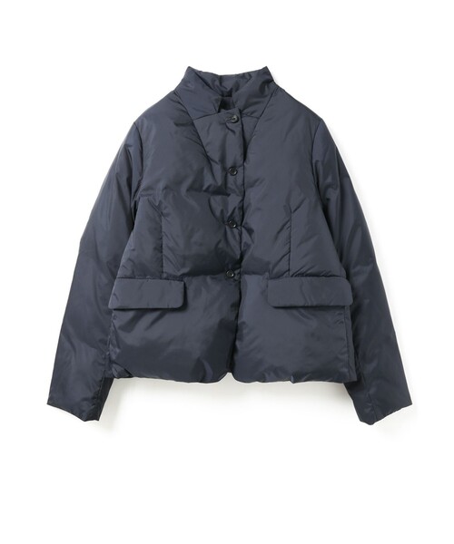 mizuiroind(ミズイロインド)の「mizuiro ind ダウンテーラードジャケット(ダウンジャケット/コート・レディース・ネイビー/カーキ/ブラック・FREE)」の3枚目の写真