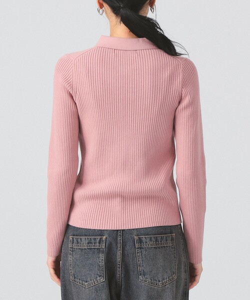 リブ ニット ポロシャツ [手洗い可]（ポロシャツ）｜Ray BEAMS（レイ