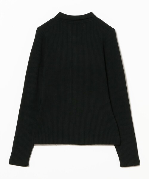 Ray BEAMS(レイビームス)の「リブ ニット ポロシャツ(ポロシャツ・レディース・オフホワイト/クリーム/ブラック/ピンク・ONE SIZE)」の10枚目の写真