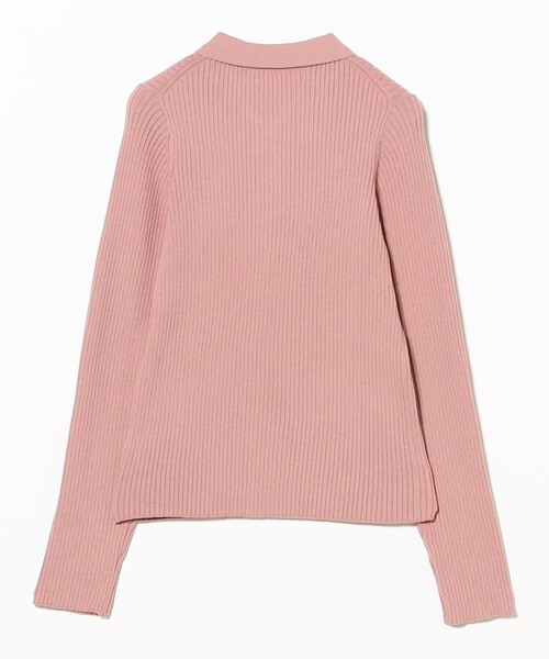 Ray BEAMS ニット　pink Ray BEAMS（レイ ビームス）ケーブル クルーネック ニット（トップス