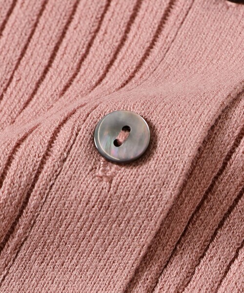 Ray BEAMS(レイビームス)の「リブ ニット ポロシャツ(ポロシャツ・レディース・オフホワイト/クリーム/ブラック/ピンク・ONE SIZE)」の14枚目の写真