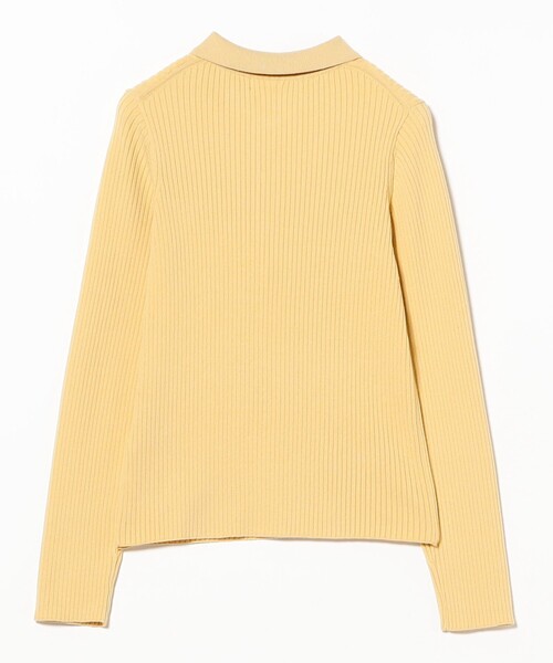 Ray BEAMS(レイビームス)の「リブ ニット ポロシャツ(ポロシャツ・レディース・オフホワイト/クリーム/ブラック/ピンク・ONE SIZE)」の16枚目の写真