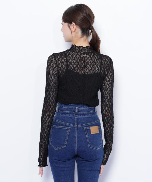 JILL by JILL STUART(ジルバイジルスチュアート)の「◇ミニフリルレースカットソー(Tシャツ/カットソー・レディース・ブラック/ピンク/ホワイト・FREE)」の7枚目の写真