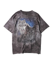 LIQUID BLUE（リキッドブルー）の「LIQUID BLUE リキッドブルー / "TIE DYE"TEE アニマル　猫柄　惑星（Tシャツ/カットソー）」