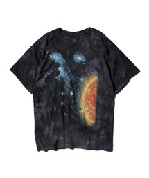 LIQUID BLUE（リキッドブルー）の「LIQUID BLUE リキッドブルー / "TIE DYE"TEE アニマル　猫柄　惑星（Tシャツ/カットソー）」
