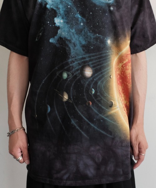 LIQUID BLUE（リキッドブルー）の「LIQUID BLUE リキッドブルー / "TIE DYE"TEE アニマル　猫柄　惑星（Tシャツ/カットソー・メンズ・その他1/その他2/グレー/チャコールグレー/ブラック/サックスブルー/パープル・X-LARGE/LARGE）」の9枚目の写真