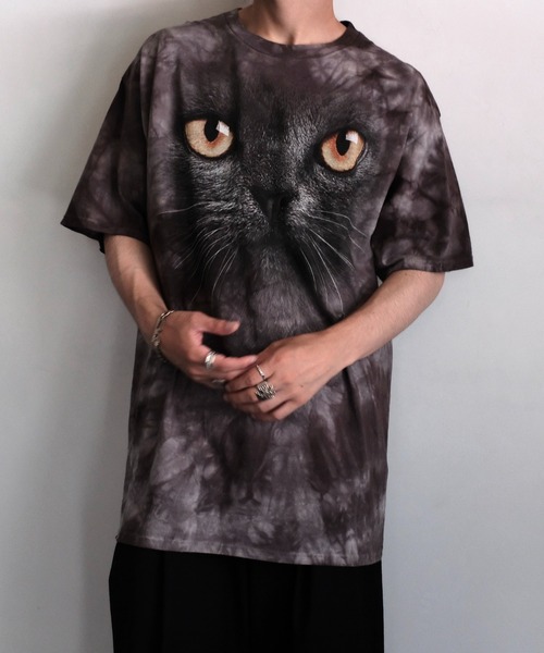 LIQUID BLUE（リキッドブルー）の「LIQUID BLUE リキッドブルー / "TIE DYE"TEE アニマル　猫柄　惑星（Tシャツ/カットソー・メンズ・その他1/その他2/グレー/チャコールグレー/ブラック/サックスブルー/パープル・X-LARGE/LARGE）」の11枚目の写真