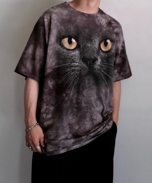 LIQUID BLUE（リキッドブルー）の「LIQUID BLUE リキッドブルー / "TIE DYE"TEE アニマル　猫柄　惑星（Tシャツ/カットソー・メンズ・その他1/その他2/グレー/チャコールグレー/ブラック/サックスブルー/パープル・X-LARGE/LARGE）」の12枚目の写真