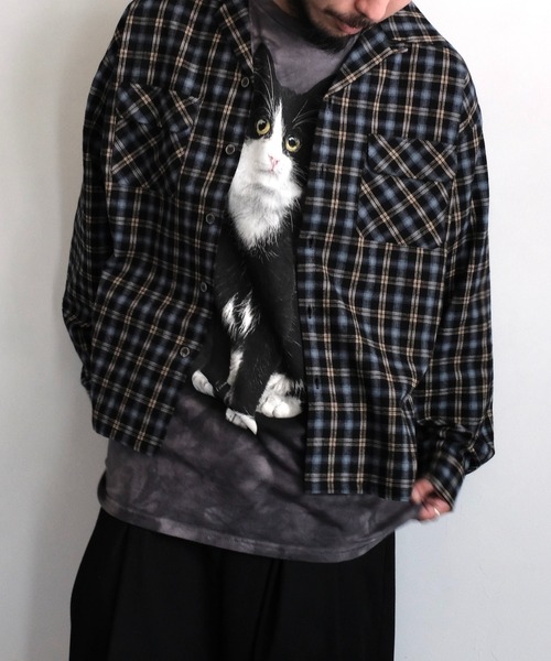 LIQUID BLUE（リキッドブルー）の「LIQUID BLUE リキッドブルー / "TIE DYE"TEE アニマル　猫柄　惑星（Tシャツ/カットソー・メンズ・その他1/その他2/グレー/チャコールグレー/ブラック/サックスブルー/パープル・X-LARGE/LARGE）」の21枚目の写真