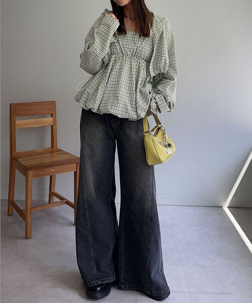 CIAOPANIC（チャオパニック）の「3点SETシャツボレロフーディー（シャツ/ブラウス・レディース・ベージュ/サックスブルー/ブルー/グリーン/レッド・ONE SIZE）」の8枚目の写真