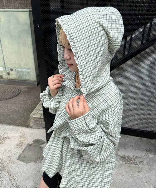 CIAOPANIC（チャオパニック）の「3点SETシャツボレロフーディー（シャツ/ブラウス・レディース・ベージュ/サックスブルー/ブルー/グリーン/レッド・ONE SIZE）」の14枚目の写真