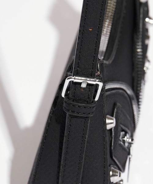 Chick（チック）の「ジッパーデザイン スタッズショルダーバッグ（ショルダーバッグ・レディース・ブラック/グレー/ブルー・FREE）」の13枚目の写真