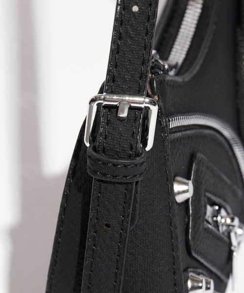 Chick（チック）の「ジッパーデザイン スタッズショルダーバッグ（ショルダーバッグ・レディース・ブラック/グレー/ブルー・FREE）」の14枚目の写真