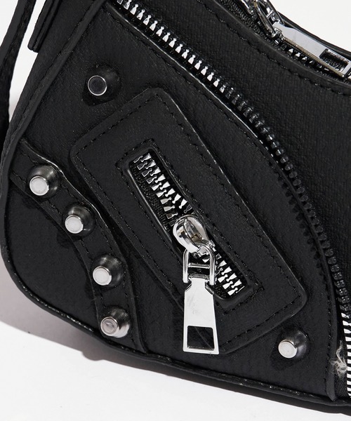 Chick（チック）の「ジッパーデザイン スタッズショルダーバッグ（ショルダーバッグ・レディース・ブラック/グレー/ブルー・FREE）」の16枚目の写真